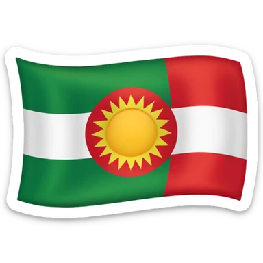 Kurdistan flag sticker
