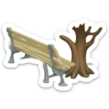 park wit tree sticker