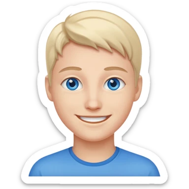 parmagini isiran gulen yuz sticker