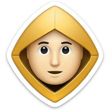 create a founder mode emoji to show how to be a manager, not a human. no a human or robot, more about the idea of a founder in the abstract. 

 sticker