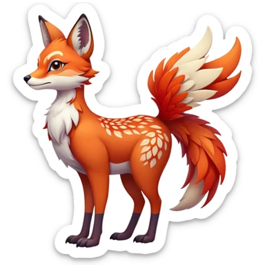 Colorful exotic Falvie-Fionbri, full body sticker