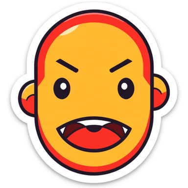 a upset emoji sticker