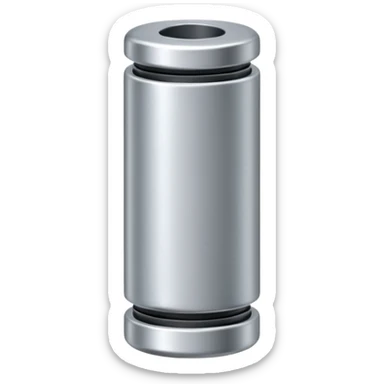 small metallic connector pin. sticker