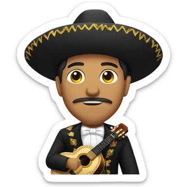 Mexican mariachi sticker