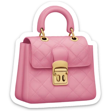 Pink dior bag sticker