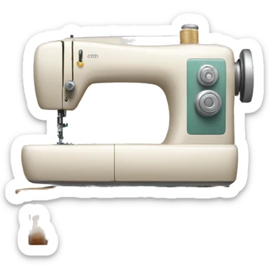 sewing machine sticker