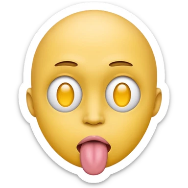 Doing the tongue out trend with the circle head one the normal yellow head make the 4th one better sticker
