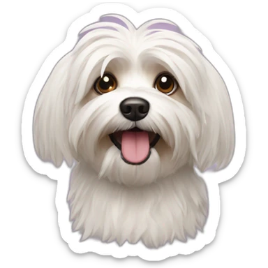 Havanese dog crazy sticker