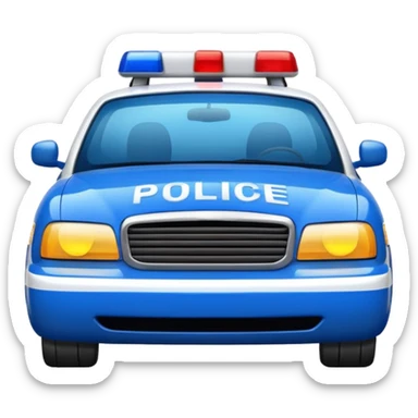 police car sticker