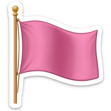Pink flag emoji sticker