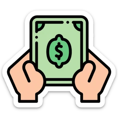 money transfer icon sticker