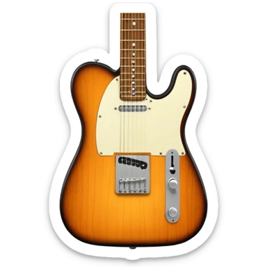 Guitare télécaster sticker
