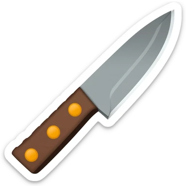 a KNIFE WITH very basic iconography sticker