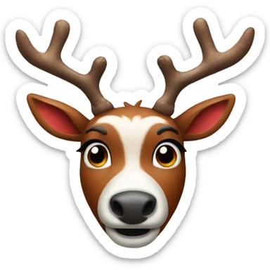 Rudolf the red nose reindeer  sticker