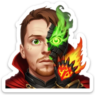 Volcanic Warlock sticker