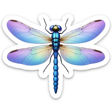 Periwinkle Dragonglfly emoji sticker