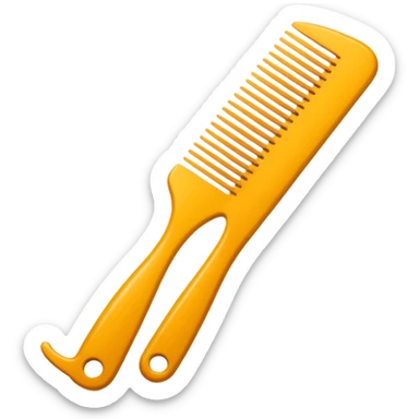 hairdressing comb sticker