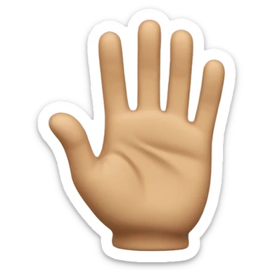 3d waving hand emoji sticker