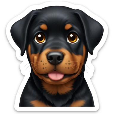 rottweiler puppy sticker