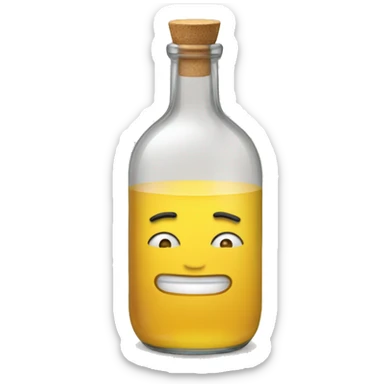 Wishyflasche mit freuden armen sticker