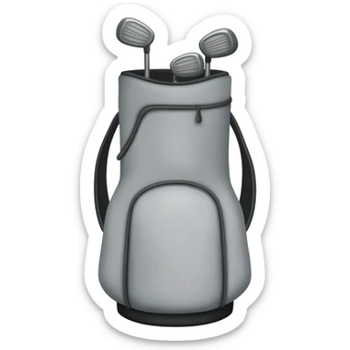 golf bag with white background sticker