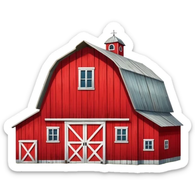 red barn sticker