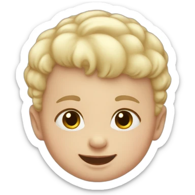 Happiest  white baby sticker