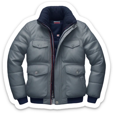 photorealistic tommy hilfiger winter jacket sticker