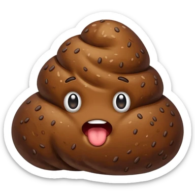 Big piece of poop sticker