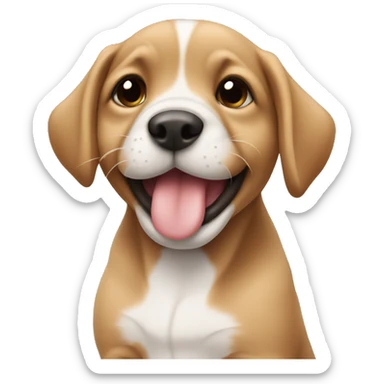 Puppy sending kisses sticker