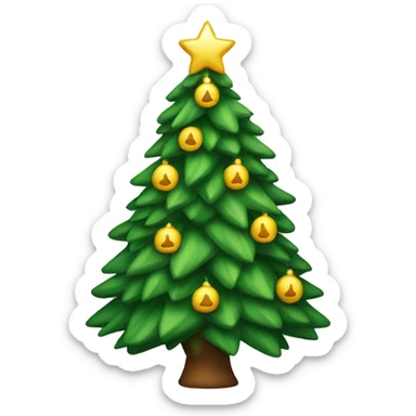 Christmas tree sticker