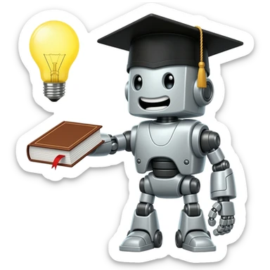 I want an emoji to show an AI agent as a complete fool, but a fool that can learn sticker