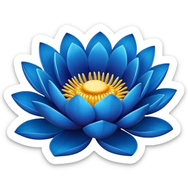 Blue lotus  sticker
