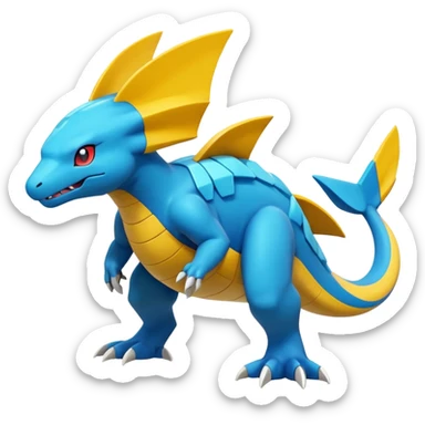 Helioptile-Heliolisk-Miraidon-Pokémon, full body sticker