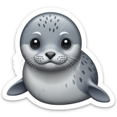 Harbor seal sticker