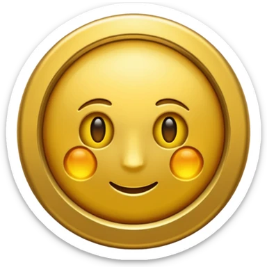 Crea un circulo dorado sticker