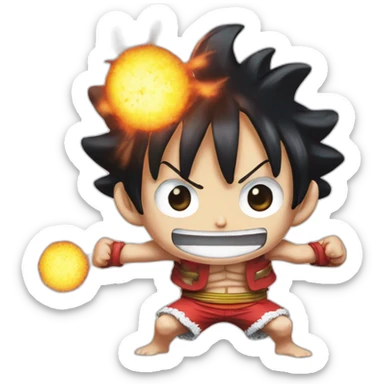 Luffy Gear 2 from One Piece  sticker
