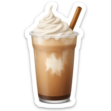 Iced chai tea latte sticker