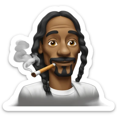 Snoop dogg smoking sticker