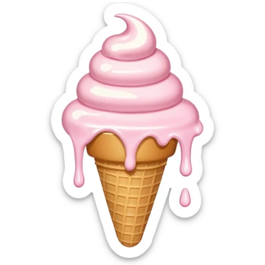 melting ice cream from heat sticker