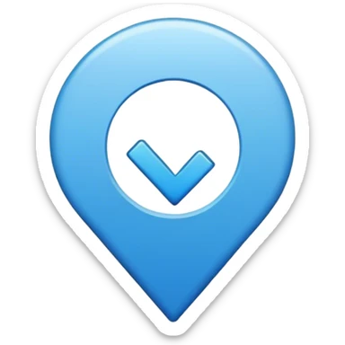 Ein blauer hacken sticker