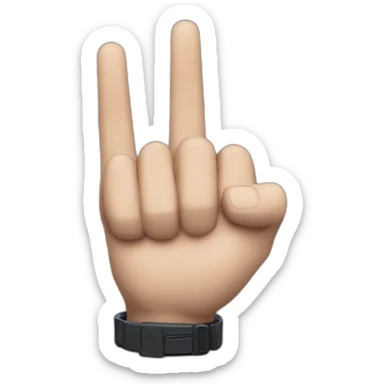 batman showing finger next to idex finger sticker