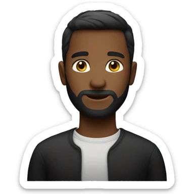 An black shirt  sticker