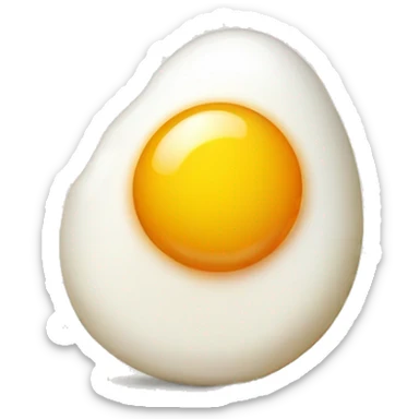 A winking fried egg yolk sticker
