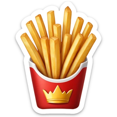 Fries and onion fries sticker