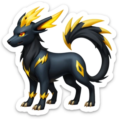 Luxray-Manectric-Houndoom-Pokémon-Fakémon-hybrid-creature sticker