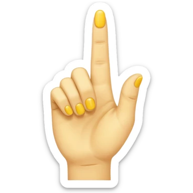 I want a classic emoji with hand finger sticker
