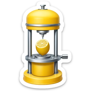 mac os icon hydraulic press machine lemon sticker