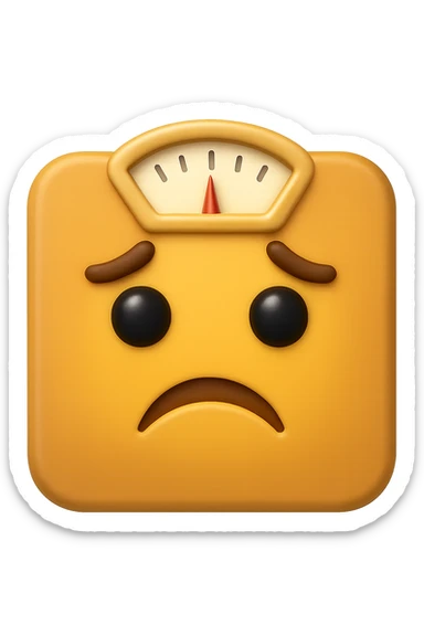 EMOJI STILE IPHONE DI UNA BILANCIA PESA PERSONE IN 3D  sticker