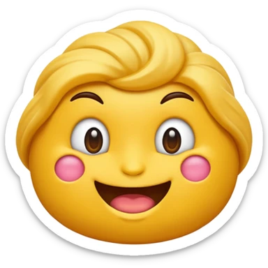 Um emoji babando de paixão sticker